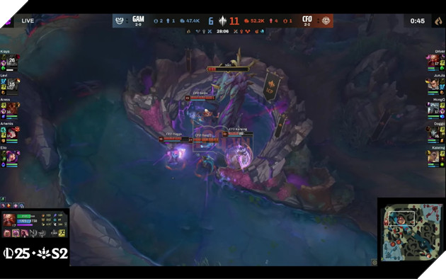 LCP 2025: CFO Khẳng Định Vị Thế Nhà Vô Địch Khởi Động Mùa Giải Trước GAM Esports 5