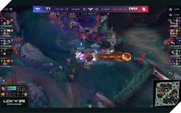 LCK 2025: T1 Ap Dao DRX, Faker Lap Pentakill Voi Van Dau Nhieu Mang Ha Guc Nhat 5 LCK 2025: T1 Áp Đảo DRX, Faker Lập Pentakill Với Ván Đấu Nhiều Mạng Hạ Gục Nhất 5