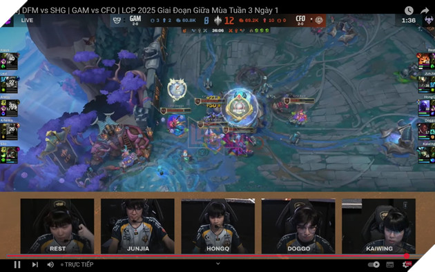 LCP 2025: CFO Khẳng Định Vị Thế Nhà Vô Địch Khởi Động Mùa Giải Trước GAM Esports 10