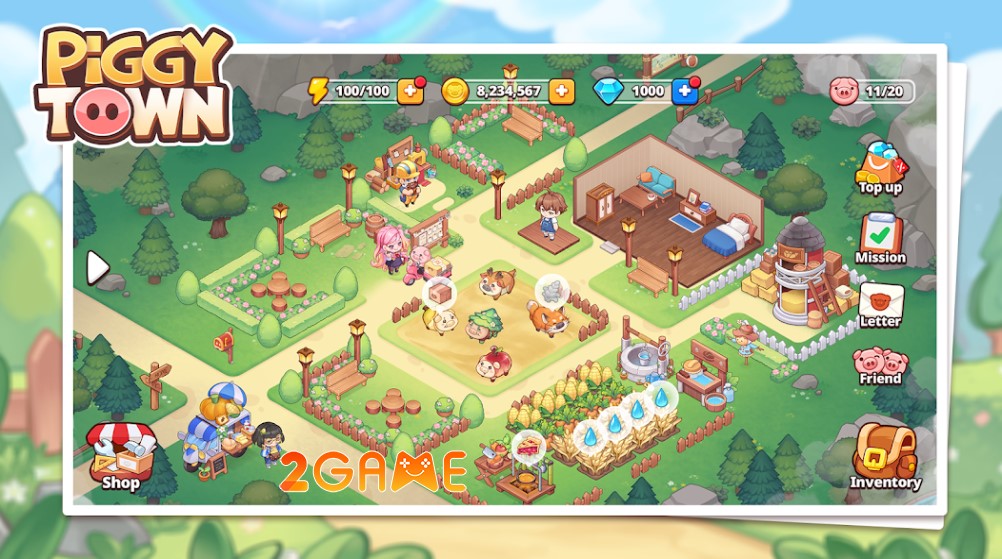 Piggy Town – Game chăn nuôi những chú lợn siêu đáng yêu piggy town 1