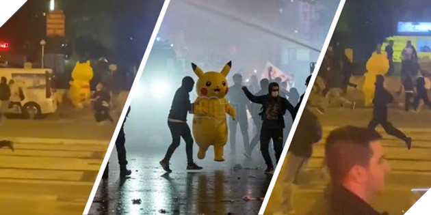 Dù tình hình diễn biến căng thẳng, sự xuất hiện của Pikachu lại mang đến một khoảnh khắc đầy châm biếm và biểu tượng.