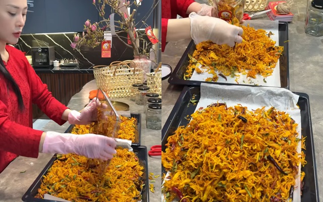 Phương Oanh hướng dẫn nấu món ngon ngày Tết, netizen tấm tắc Phương Oanh hướng dẫn nấu món ngon ngày Tết, netizen tấm tắc