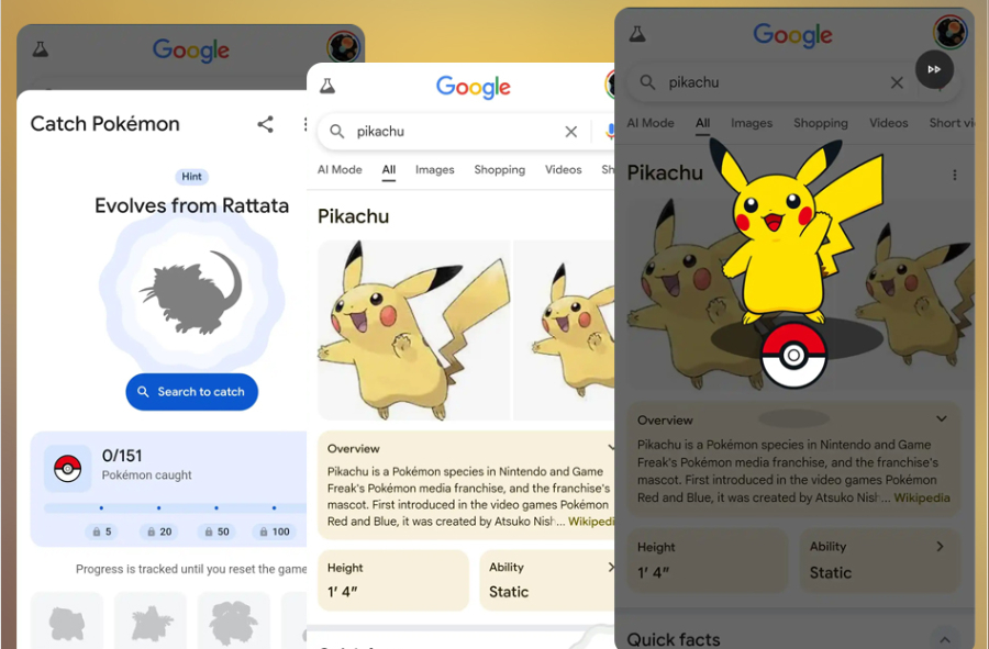 Cách chơi Pokemon Google Game mới nhất 2025` pokemon google
