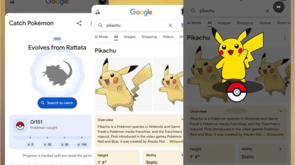 Cách chơi Pokemon Google Game mới nhất 2025` pokemon googlejpg