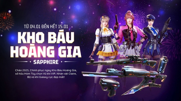 Nghênh đón người đẹp Claire với Kho Báu Hoàng Gia Sapphire Galaxy của Đột Kích pr cf kbhgs galaxy thumb20250107131442jpg