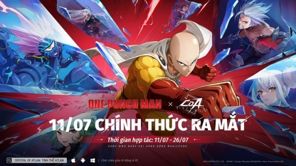 Crystal of Atlan: Tinh Thể Atlan chính thức ra mắt 11/07! Cú bắt tay cùng One-Punch Man hứa hẹn bùng nổ mùa hè pr0120250626113633jpg