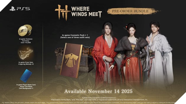 Những phần quà cho người đặt mua trước game