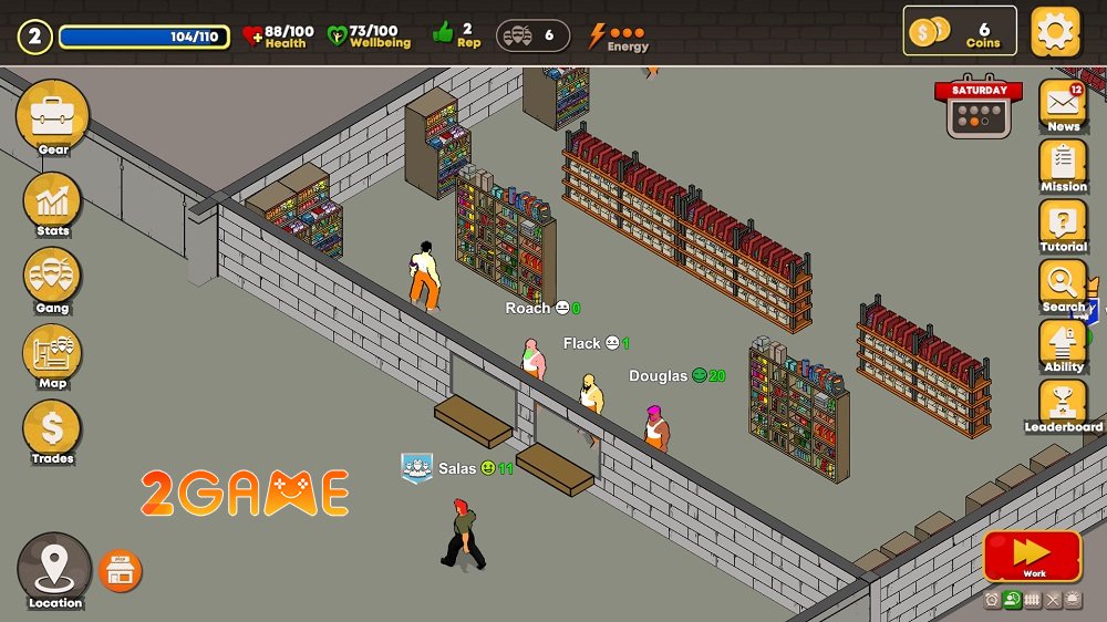 Prison Gang Wars – Game mô phỏng đầy màu sắc về cuộc sống bị giam cầm prison gang wars mobile 2