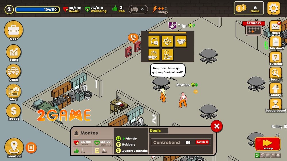 Prison Gang Wars – Game mô phỏng đầy màu sắc về cuộc sống bị giam cầm prison gang wars mobile 3