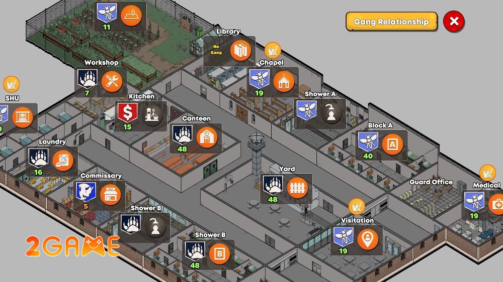 Prison Gang Wars – Game mô phỏng đầy màu sắc về cuộc sống bị giam cầm prison gang wars mobile 5