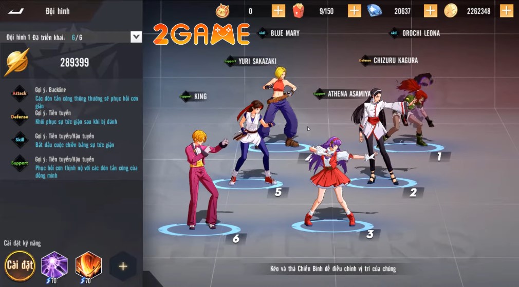 Quyền Vương Chiến K.O – 4 Đội hình mạnh nhất mà tân thủ không nên bỏ qua quyen vuong chien k o 3