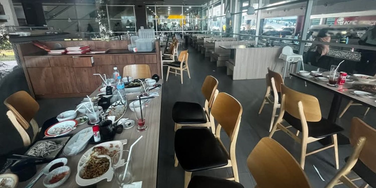 Ảnh: Khách bỏ chạy khi đang ăn vì động đất tại Bangkok, nhà hàng chết lặng vì không một ai quay lại trả tiền- Ảnh 1.