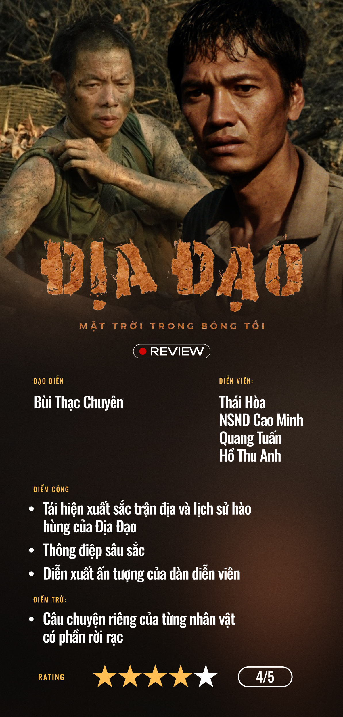 Địa Đạo: Mặt Trời Trong Bóng Tối – Cuộc chiến không ánh mặt trời vẫn rực cháy tinh thần dân tộc- Ảnh 7. Địa Đạo: Mặt Trời Trong Bóng Tối – Cuộc chiến không ánh mặt trời vẫn rực cháy tinh thần dân tộc- Ảnh 7.