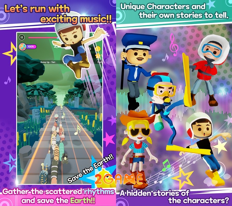 Rhythm of Earth – Tận hưởng âm nhạc của riêng bạn qua nhiều màn chơi thú vị rhythmofearth 2