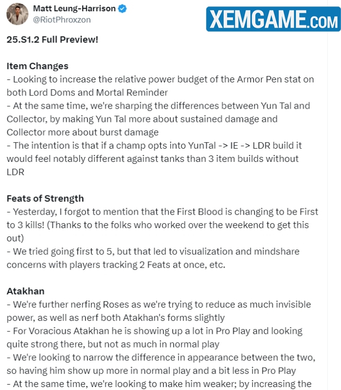 riot-nerf-atakhan-1 LMHT 25.S1.2: Nerf gấp Atakhan, cập nhật điều kiện Chuỗi Sức Mạnh riot nerf atakhan 1
