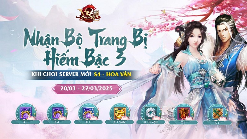 Ngạo Kiếm Vô Song Origin ‘chơi lớn’ tại máy chủ mới Hỏa Vân: Tặng trọn bộ trang bị hiếm cực đỉnh rjbu6uq