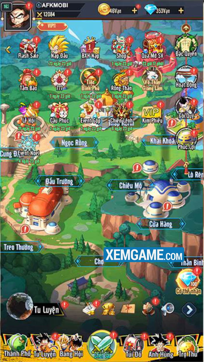 Rồng Thần Đại Chiến – game idle lấy chủ đề Dragon Ball ra mắt game thủ Việt rong than dai chien