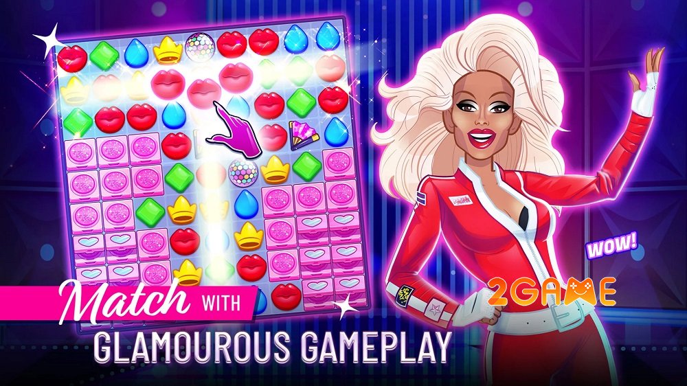 RuPaul’s Drag Race Match Queen mang những câu đố hấp dẫn lên mobile rupauls drag race match queen pre registration 3