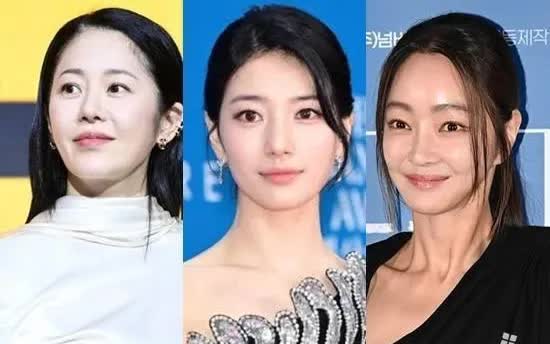 (Từ trái sang phải) Nữ diễn viên Go Hyun-jung, Suzy và Seo Hyo-rim. (Ảnh: Xportsnews)