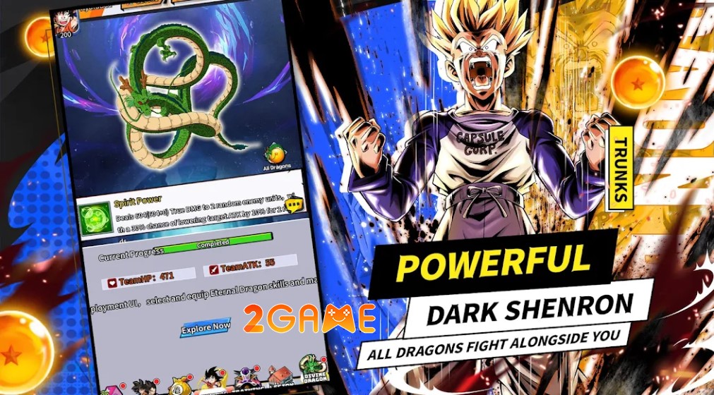 Đại chiến Dragon Ball trong game Saiyan Descent: Shenron Summon saiyan descent shenron summon 4