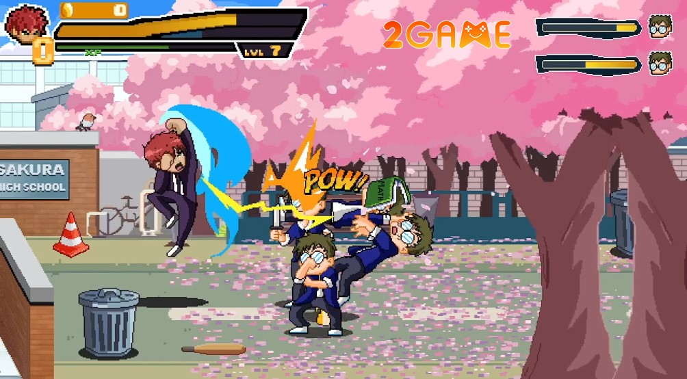 game arcade beat em up School Hero