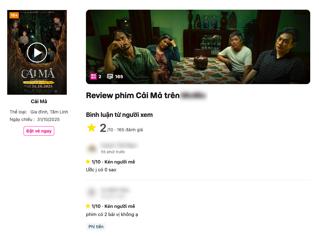 Chưa từng có ở showbiz: Phim Việt chưa chiếu đã nhận bão 1 sao, netizen tranh cãi “quá đúng hay quá đáng”- Ảnh 1.