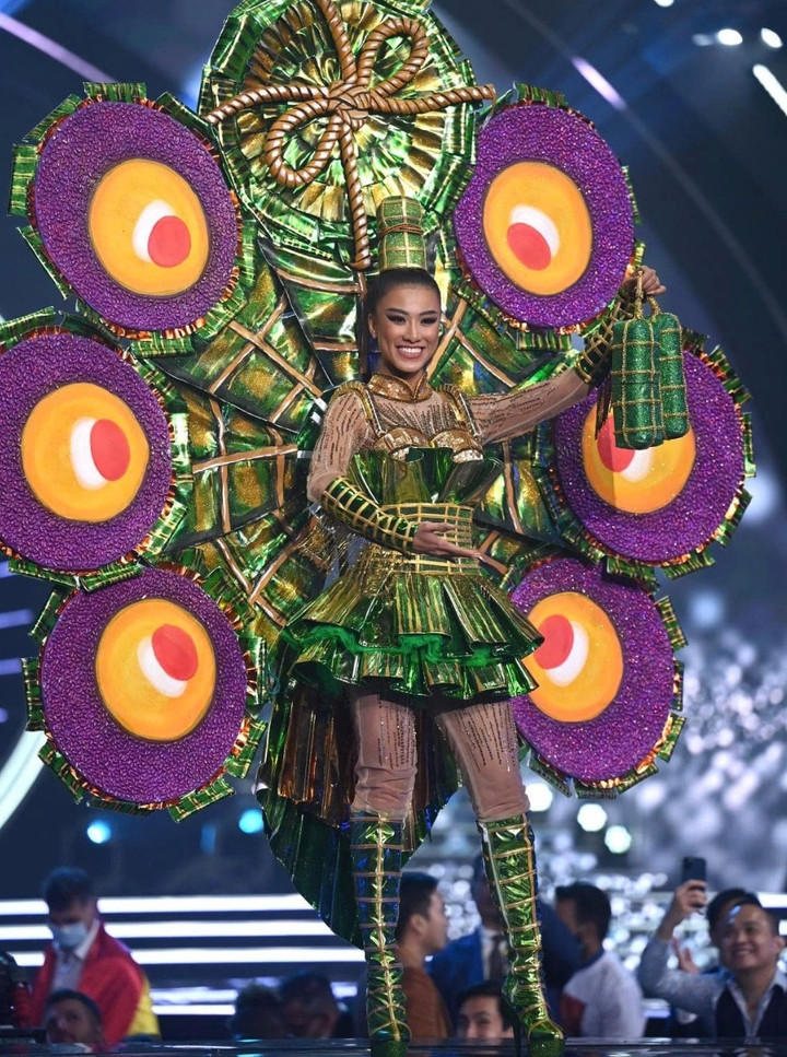 Những bộ trang phục truyền thống từng gây sốt của mỹ nhân Việt tại Miss Universe- Ảnh 5.
