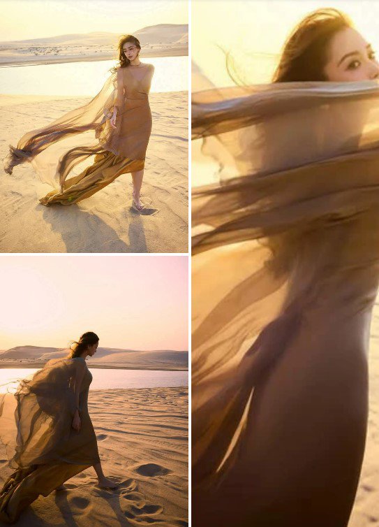 screenshot-2025-01-04-074555-1735951572-607-width543height754 Nữ diễn viên thả dáng đi chân trần trên bãi cát.