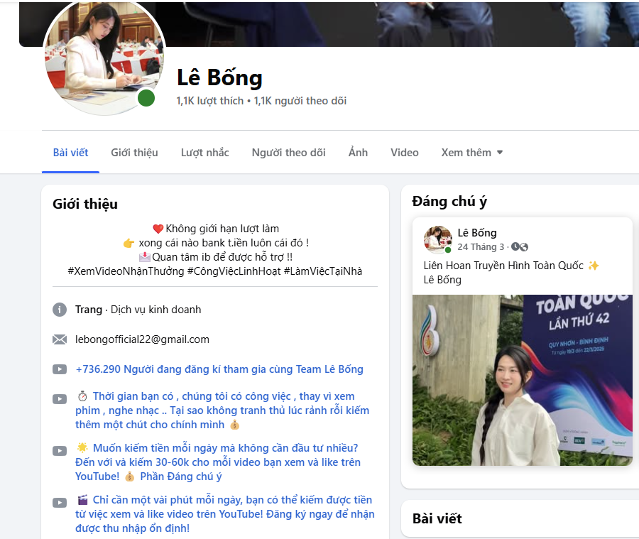 Hình ảnh của Lê Bống bị lợi dụng, kẻ gian có dấu hiệu lừa đảo- Ảnh 3.