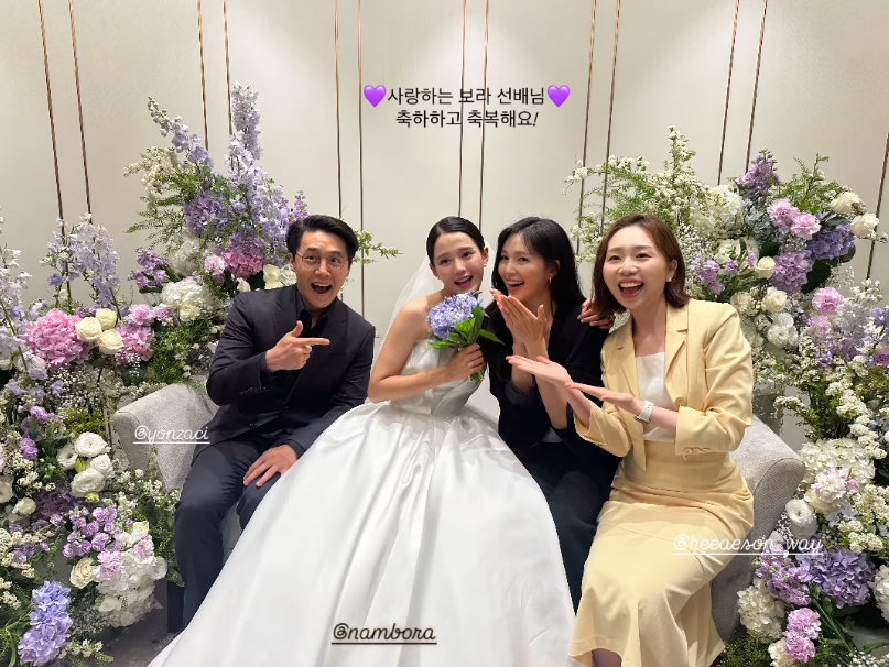 Đám cưới mỹ nhân nhà đông con nhất Kbiz: Chồng được khen giống Son Heung Min, cả dàn sao Sunny tề tựu chúc mừng- Ảnh 5.