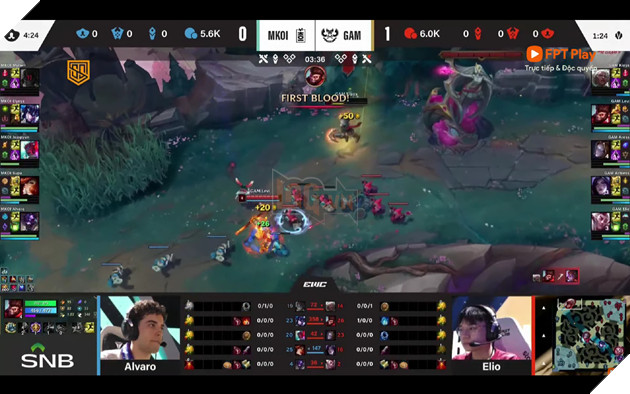 Levi có được chiến công đầu nhờ pha gank chuẩn xác