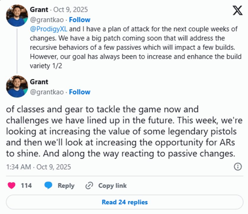 Borderlands 4 hé lộ chi tiết bản cập nhật lớn tiếp theo