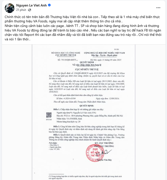 Diễn viên Việt Anh cảnh báo khẩn sau 1 ngày đột ngột biến mất khỏi MXH- Ảnh 1. Diễn viên Việt Anh cảnh báo khẩn sau 1 ngày đột ngột biến mất khỏi MXH- Ảnh 1.