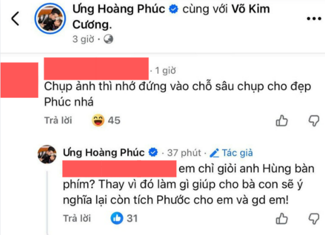 Ưng Hoàng Phúc đáp trả khi bị nói đi từ thiện nhớ “đứng vào chỗ sâu chụp ảnh”: Ưng Hoàng Phúc đáp trả khi bị nói đi từ thiện nhớ “đứng vào chỗ sâu chụp ảnh”: