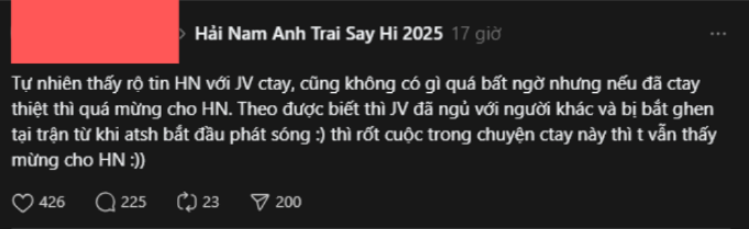 Rộ tin cặp chị - em Vbiz toang vì đàng gái ngoại tình, bị bắt ghen tại trận: Chính chủ lên tiếng nóng- Ảnh 3. Rộ tin cặp chị - em Vbiz toang vì đàng gái ngoại tình, bị bắt ghen tại trận: Chính chủ lên tiếng nóng- Ảnh 3.