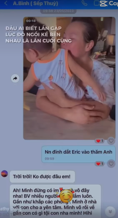 Xôn xao tin nhắn Quý Bình kiên quyết không cho con vào viện thăm, lý do là gì?- Ảnh 1.