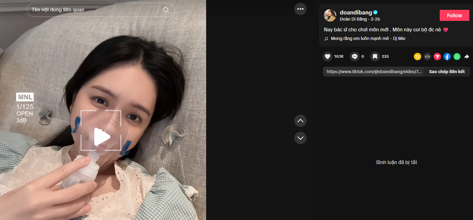 Xôn xao đoạn video Đoàn Di Băng ngồi xe lăn, thở oxy sau khi chồng bị bắt?- Ảnh 2.