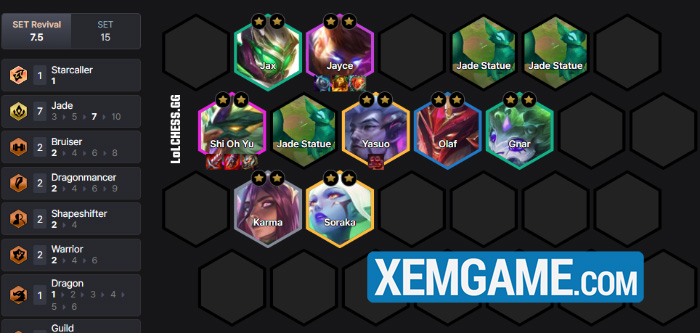 ĐTCL Tái Hiện 7.5: Hướng dẫn đội hình Ngọc Long Shi Oh Yu carry cực tín screenshot 11 1