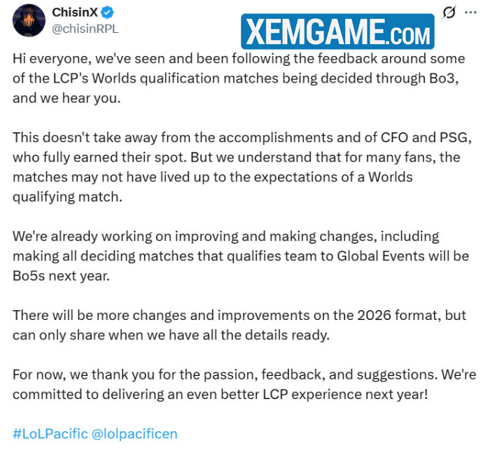 screenshot_2-37 LMHT: Format LCP 2025 bất cập, BTC hé lộ các trận đấu playoffs thế giới sẽ thay đổi năm tới screenshot 2 37