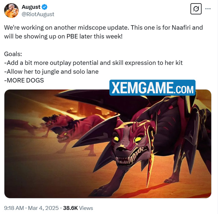 LMHT: Ra mắt mới gần 2 năm, Naafiri sẽ được làm lại “nhẹ” screenshot 2 92