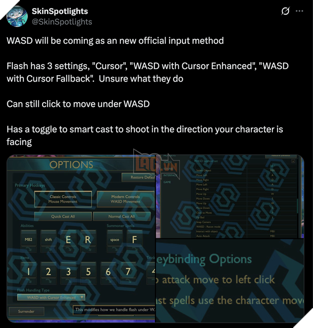 Lien Minh Huyen Thoai Dang Thu Nghiem Tinh Nang Dieu Khien Bang WASD 2 lmht