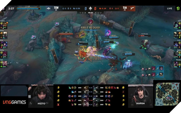 Eddie có được 2 mạng hạ gục từ sớm, gia tăng cơ hội giành chiến thắng