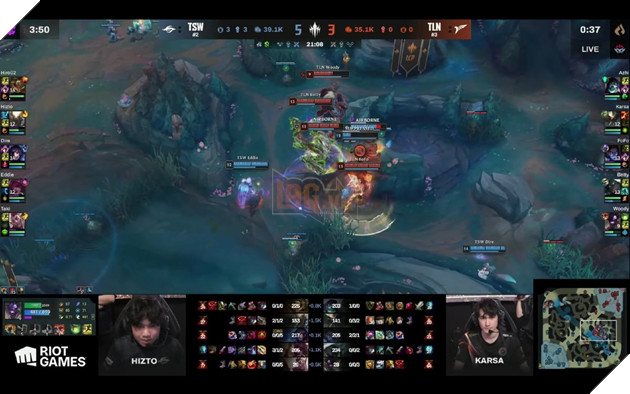 TALON bắt lẻ pha di chuyển chủ quan của Hizto để cân bằng thế trận