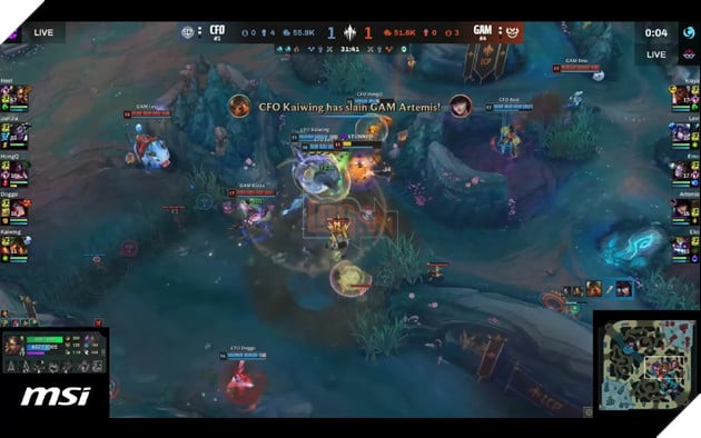 Akali trong tay HongQ oneshot Artemis kết thúc game đấu