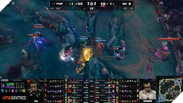 MSI 2025: FURIA Gay Bat Ngo, Buoc G2 Esports Phai Danh Du 5 Van 4 MSI 2025: FURIA Gây Bất Ngờ, Buộc G2 Esports Phải Đánh Đủ 5 Ván 4