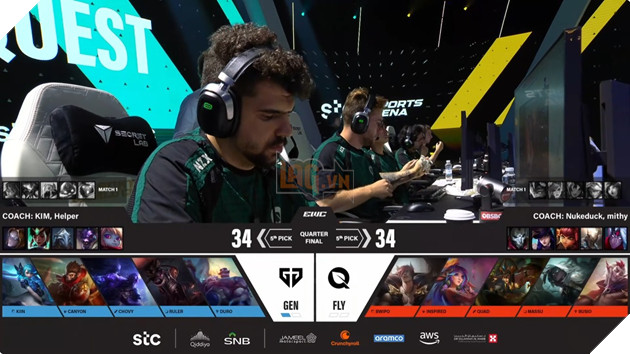 Esports World Cup 2025: GEN.G Ap Dao Fly Quest, Ghi Ten Minh Vao Ban Ket 5 Fly Quest hướng đến giao tranh cuối game bằng Senna scale late mạnh