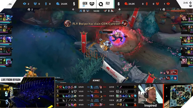 Esports World Cup 2025: GEN.G Ap Dao Fly Quest, Ghi Ten Minh Vao Ban Ket 8 Fly Quest đã bùng nổ hơn trong game 2