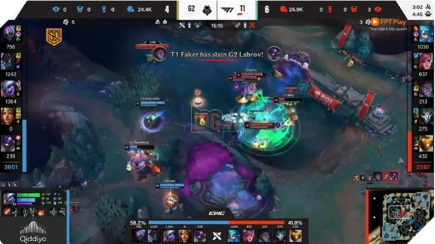 T1 vẫn tỏ ra vượt trội hơn so với G2