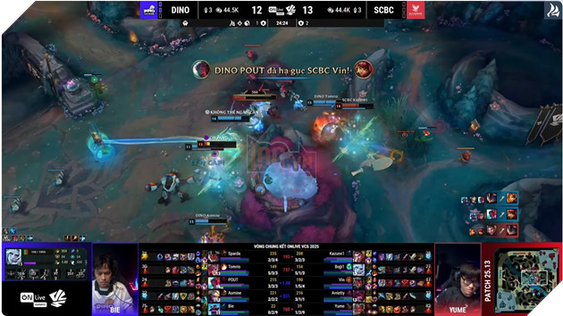 ON Live VCS 2025: Saigon Dino Thi Đấu Thuyết Phục Để Lên Ngôi Vô Địch 12