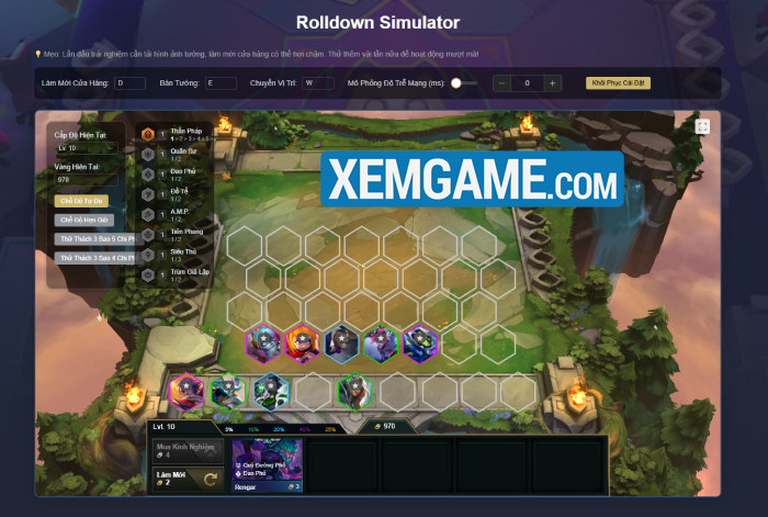 ĐTCL: Xuất hiện website giúp bạn thực hành việc roll cửa hàng nhanh nhất có thể screenshot 4 23